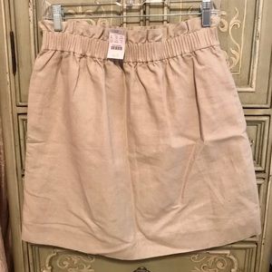 J. CREW tan skirt WITH TAGS!